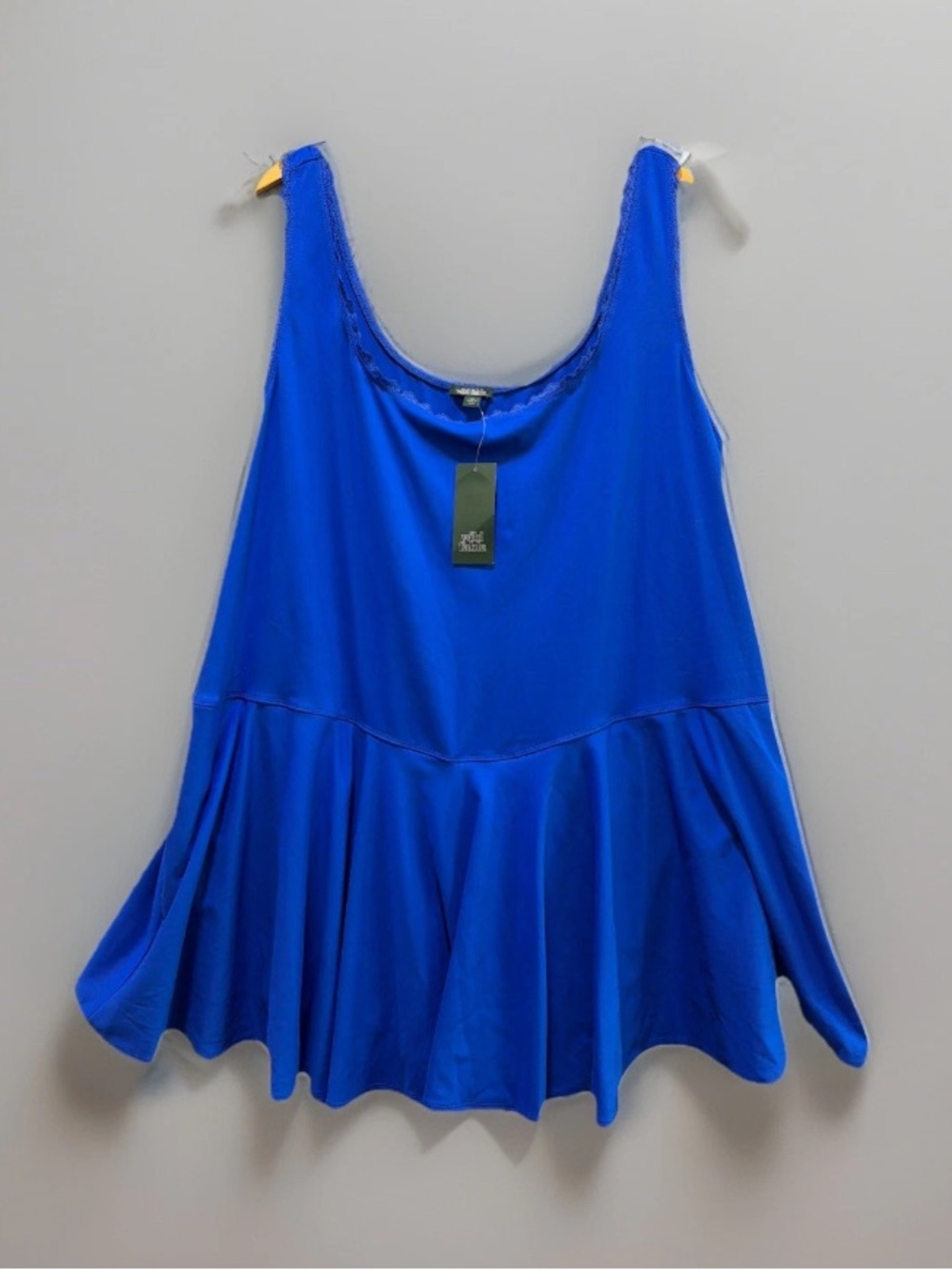 🆕Wild Fable Game Day Royal Blue Lace-Trim Skort Mini Dress Drop Waist Sporty NWT - Picture 2 of 9